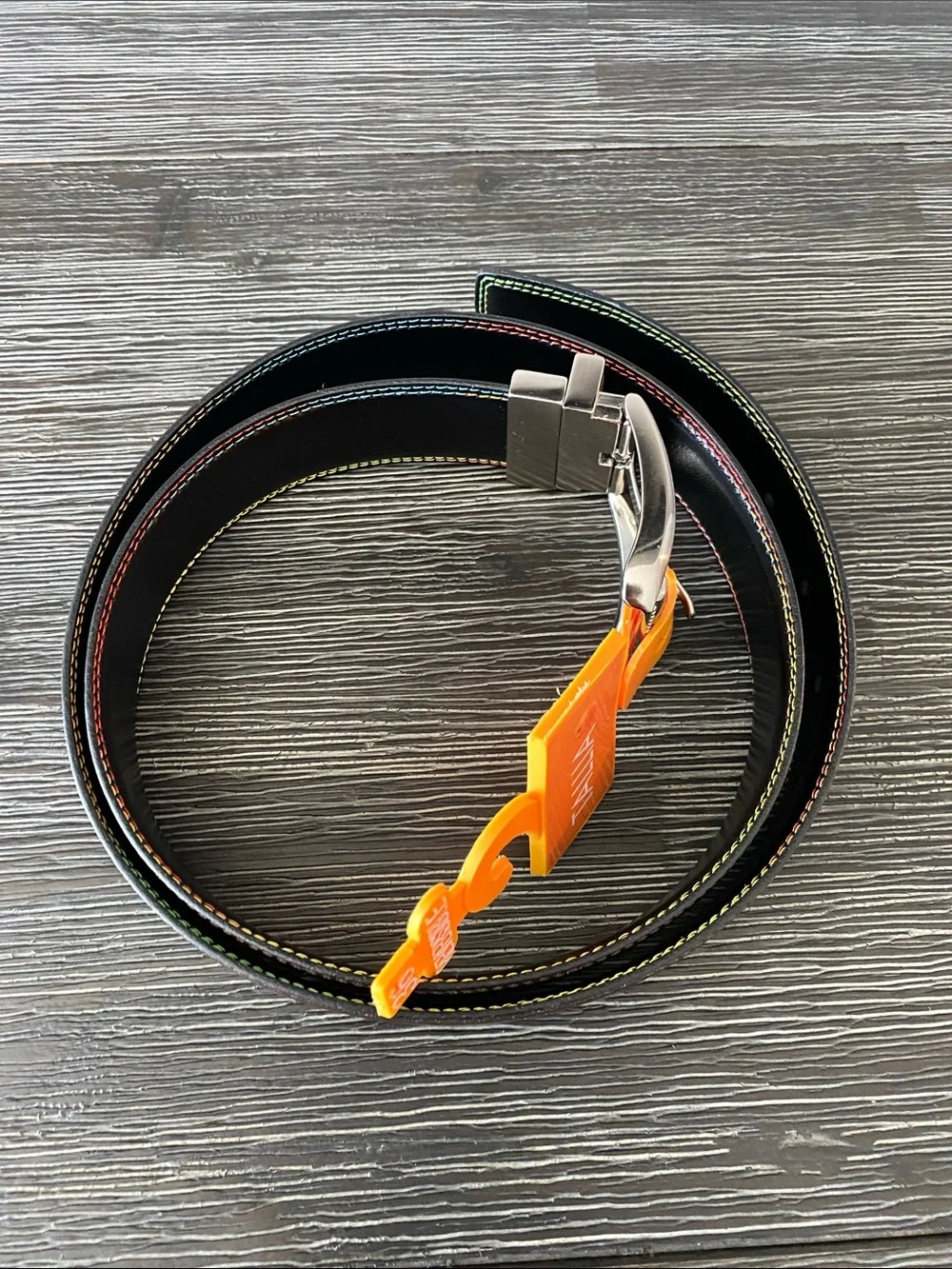 Tallia Belt Mens 36 Black  Leather Reversible